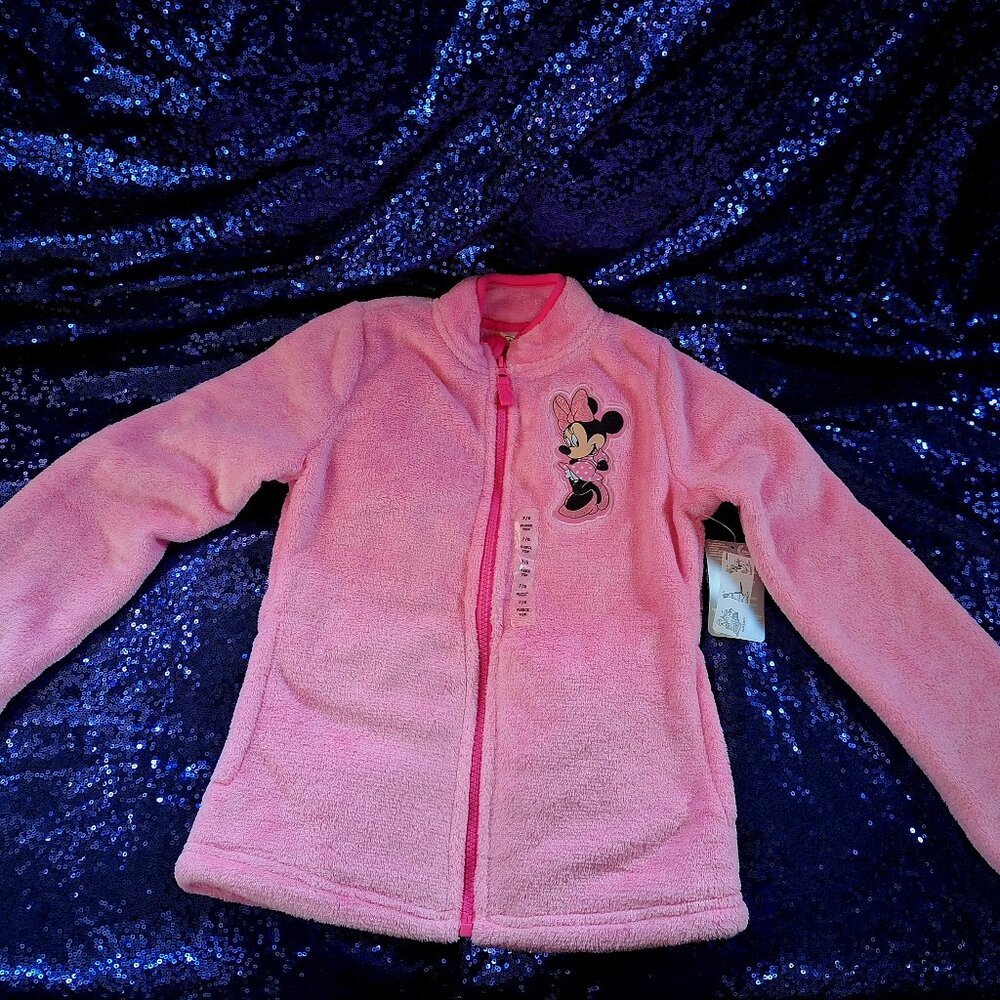DISNEY Minnie Mouse Fleece Jacket Size 7/8